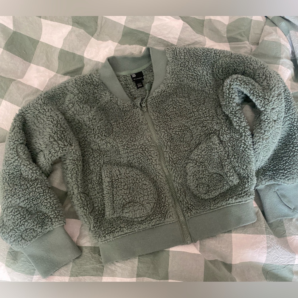 All in Motion Kids Sherpa Jacket - Sage Green Small 6/7